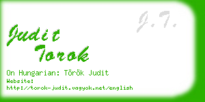 judit torok business card
